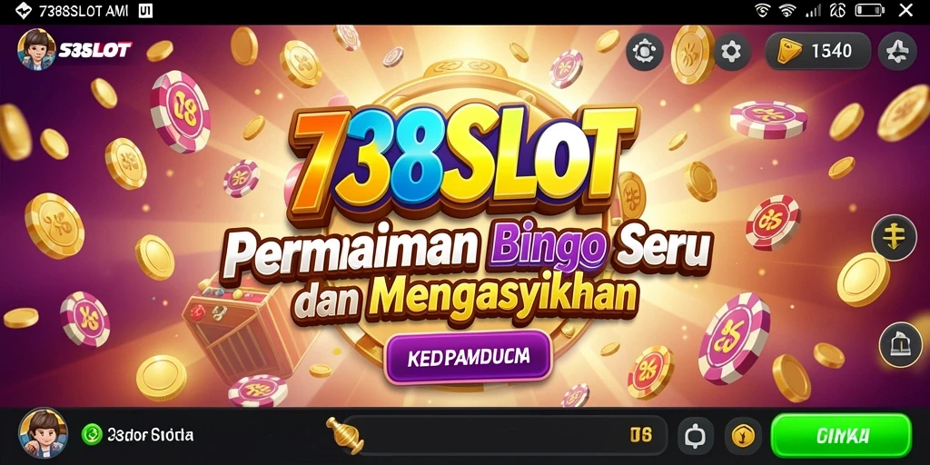 Tampilan menarik gameplay Bingo di 738SLOT.