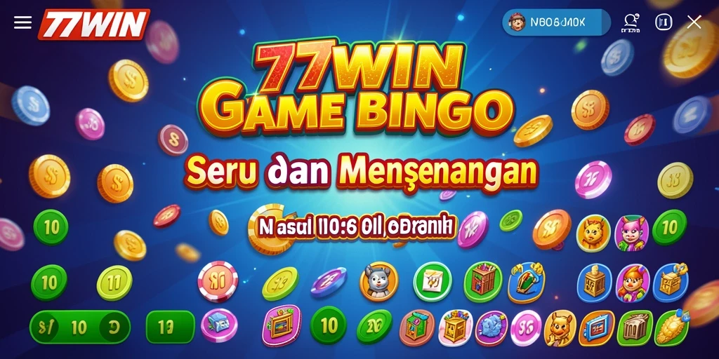 Tampilan gameplay seru dalam aplikasi Bingo 77WIN