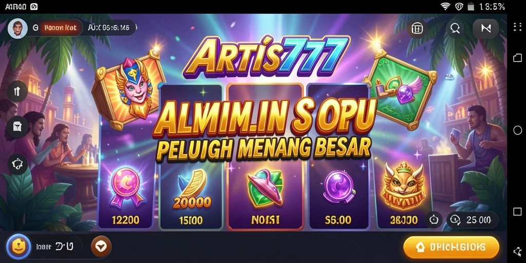 Tampilan gameplay seru dari ARTIS777 dengan animasi menarik.