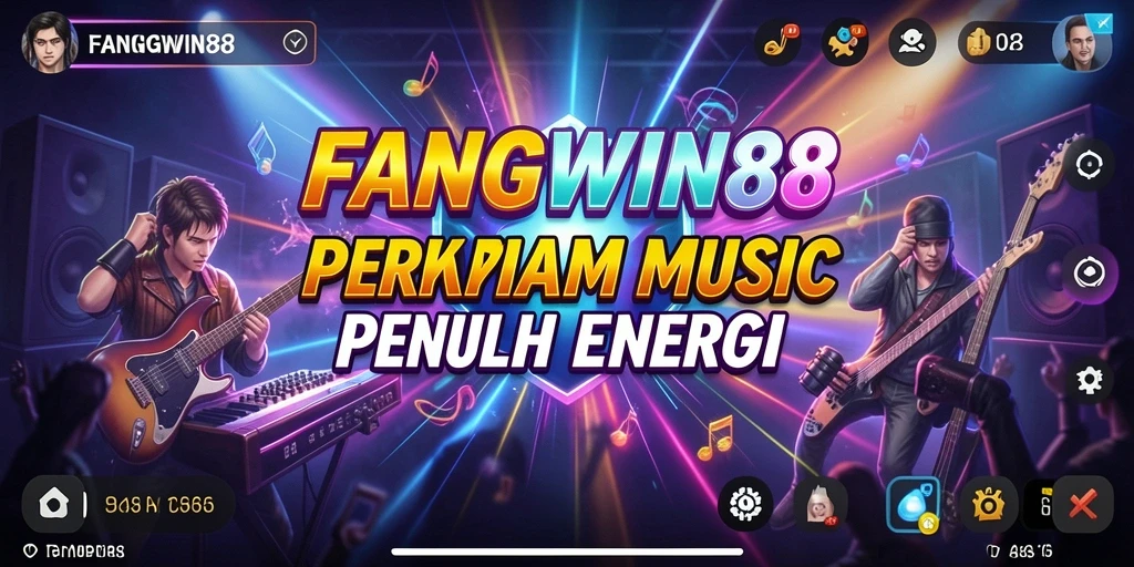 Screenshot gameplay FANGWIN88 menampilkan pemain menikmati musik.