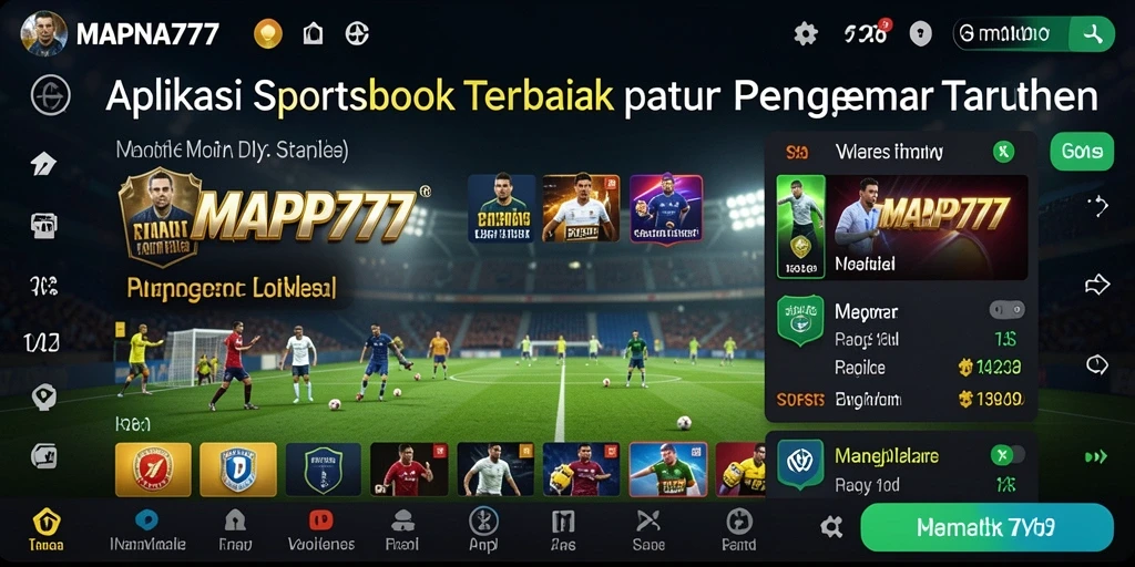 Tampilan utama MAPNA777 menampilkan fitur lengkap Sportsbook.