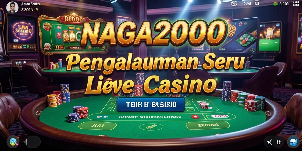 Gameplay seru NAGA2000 dengan dealer langsung di Live Casino.