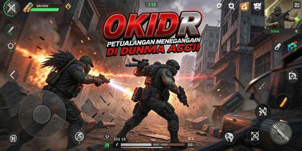 Tangkapan layar dari aksi mendebarkan di OKIDR.
