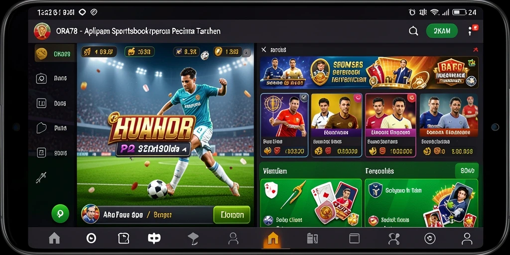 Tampilan gameplay menarik dari aplikasi Sportsbook ORA78.