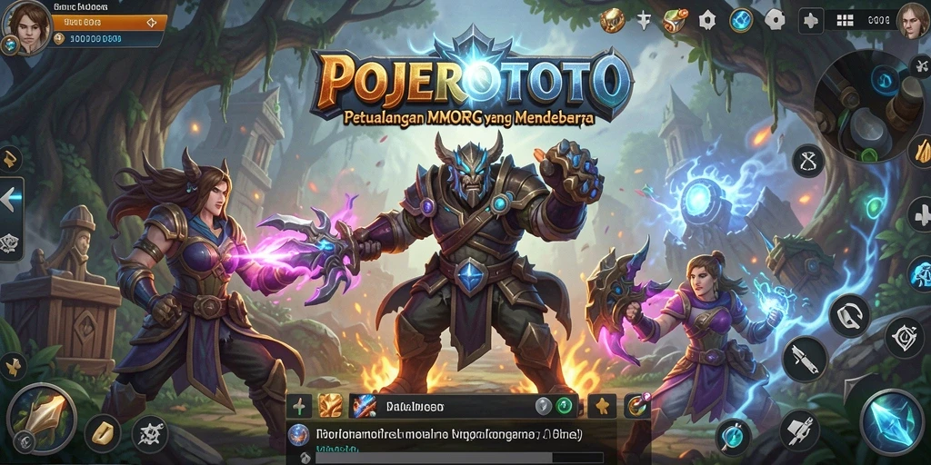 Tampilan gameplay POJEROTOTO yang menarik dengan pertarungan epik.