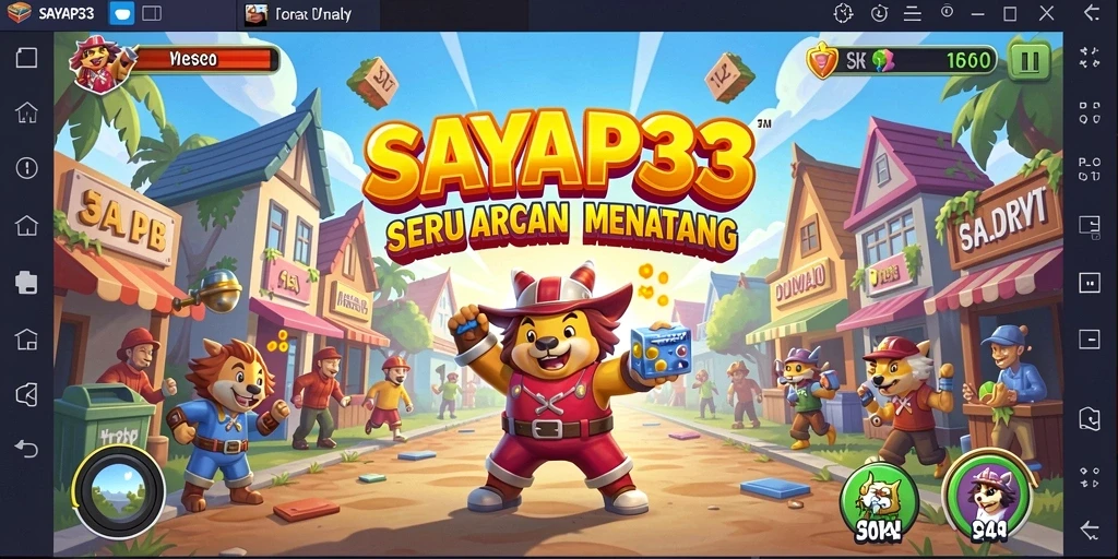 Tampilan gameplay seru dan menantang di SAYAP33.