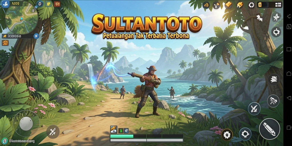 Tangkapan layar <strong>SULTANTOTO</strong> menunjukkan eksplorasi mendalam di dunia terbuka.